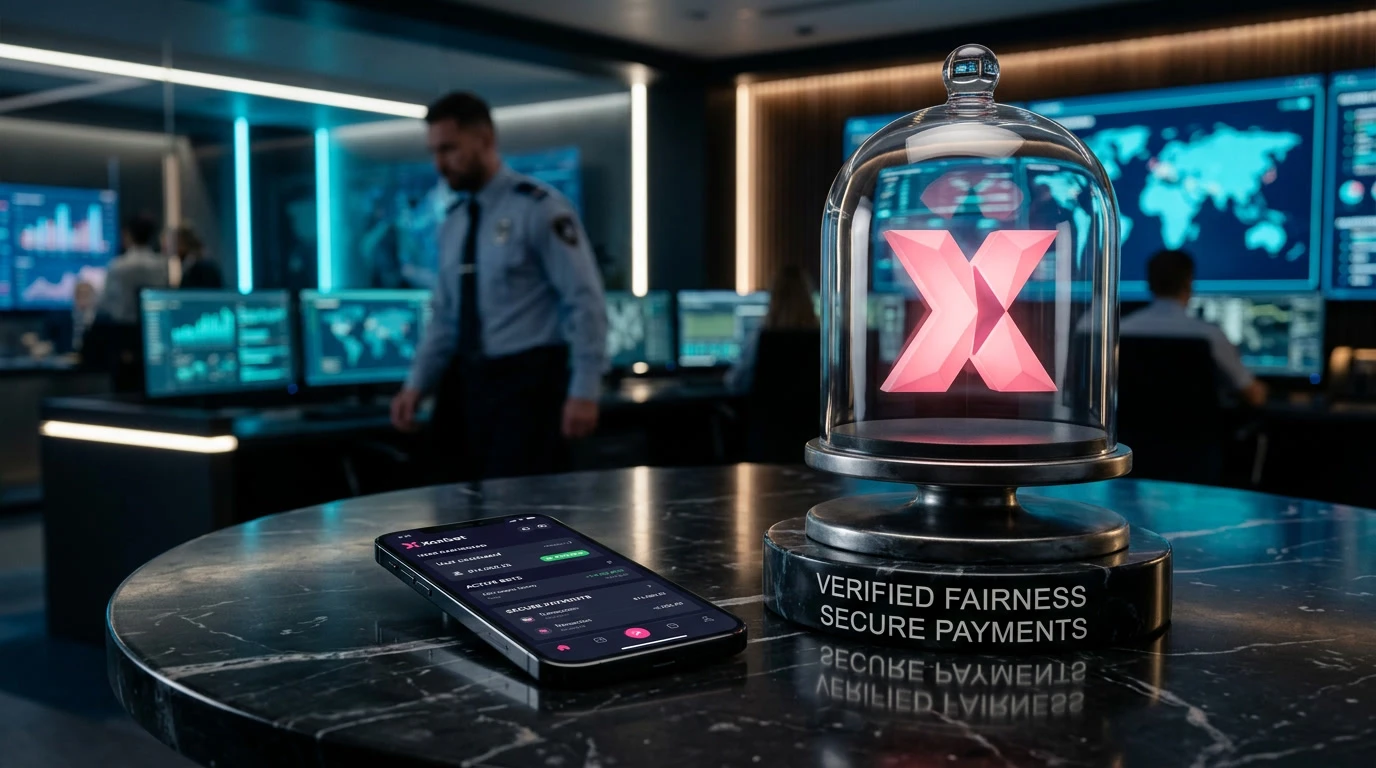 Xonbet Casino - elegantes modernes Casino mit LED-Beleuchtung und Gaming-Bereich